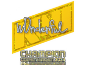 Sticker | w0nderful (Glitter, Champion) | Copenhagen 2024