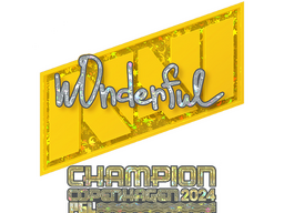 Sticker | w0nderful (Glitter, Champion) | Copenhagen 2024