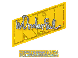 Sticker | w0nderful (Glitter) | Copenhagen 2024