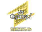 Наклейка | Queenix (с блёстками) | Копенгаген-2024