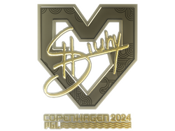 Sticker | siuhy (Gold) | Copenhagen 2024