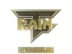 Sticker | rain (Gold) | Copenhagen 2024