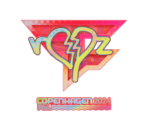 Pegatina | ropz (holográfica) | Copenhague 2024