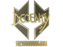 Sticker | decenty (Gold) | Copenhagen 2024
