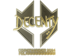 Sticker | decenty (Gold) | Copenhagen 2024