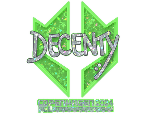 Naklejka | decenty (brokatowa) | Kopenhaga 2024