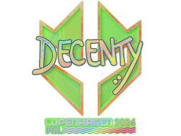 Sticker | decenty (Holo) | Copenhagen 2024