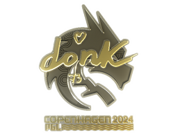 Sticker | donk (Gold) | Copenhagen 2024