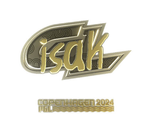 Sticker | isak (Gold) | Copenhagen 2024