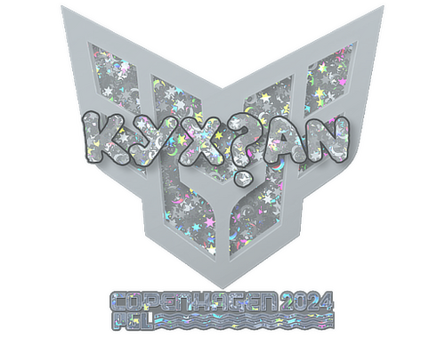 Naklejka | kyxsan (brokatowa) | Kopenhaga 2024