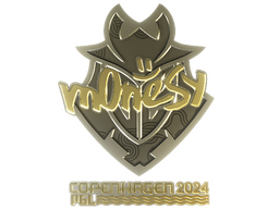 Sticker | m0NESY (Gold) | Copenhagen 2024
