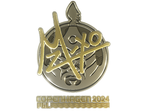 Pegatina | mzinho (dorada) | Copenhague 2024