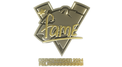 Sticker | fame (Gold) | Copenhagen 2024