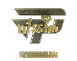 Sticker | n1ssim (Gold) | Copenhagen 2024