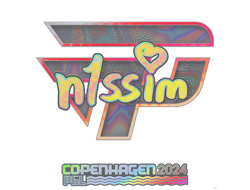 Naklejka | n1ssim (holograficzna) | Kopenhaga 2024