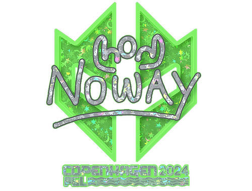 Pegatina | noway (purpurina) | Copenhague 2024
