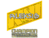 Sticker | Aleksib (Glitter, Champion) | Copenhagen 2024