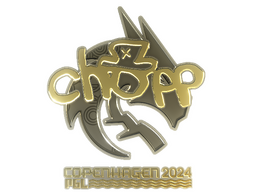 Sticker | chopper (Gold) | Copenhagen 2024