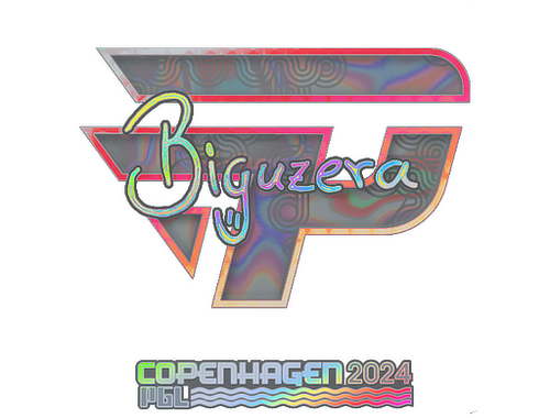 Наліпка | biguzera (голографічна) | Копенгаген 2024