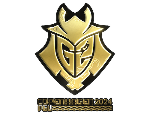 Naklejka | G2 Esports (złota) | Kopenhaga 2024