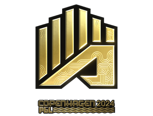 Наліпка | AMKAL ESPORTS (золота) | Копенгаген 2024
