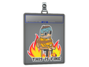 Sticker Slab | This Is Fine (H)