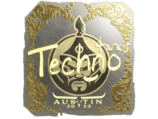Sticker | Techno4K (Gold) | Austin 2025