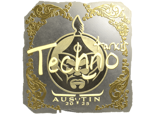 Sticker | Techno4K (Gold) | Austin 2025