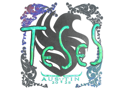 Наклейка | TeSeS (голографическая) | Остин-2025