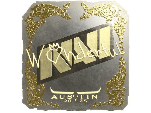 Sticker | w0nderful (Gold) | Austin 2025