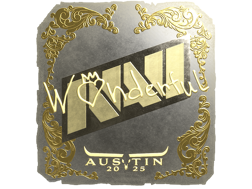 Sticker | w0nderful (Gold) | Austin 2025
