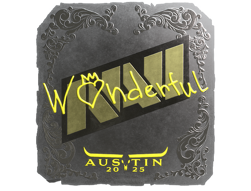 Sticker | w0nderful (Foil) | Austin 2025