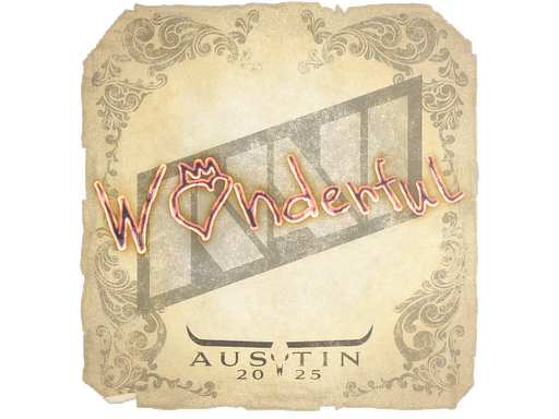 Sticker | w0nderful | Austin 2025