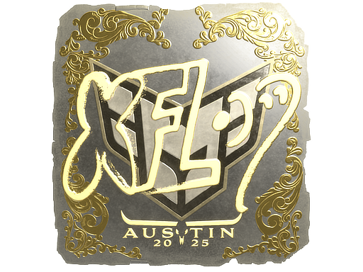 Sticker | xfl0ud (Gold) | Austin 2025