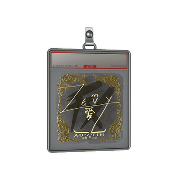 Sticker Slab | zevy (Gold) | Austin 2025