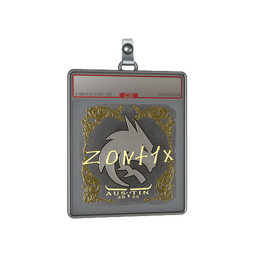 Sticker Slab | zont1x (Gold) | Austin 2025