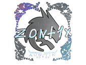 Наклейка | zont1x (голографическая) | Остин-2025