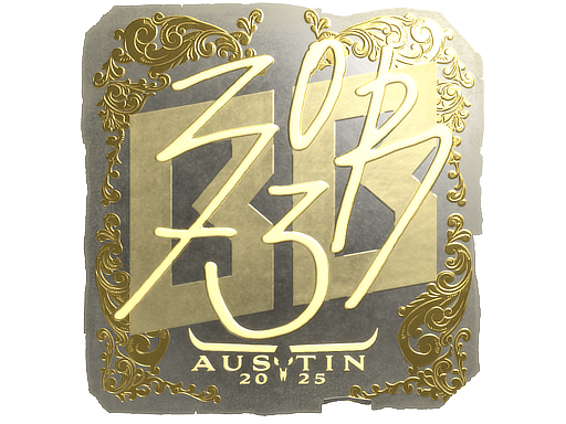 Sticker | zorte (Gold) | Austin 2025