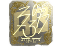 Sticker | zorte (Gold) | Austin 2025