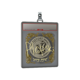 Sticker Slab | Plopski (Gold) | Austin 2025
