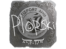 Sticker | Plopski (Foil) | Austin 2025