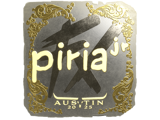 Sticker | piriajr (Gold) | Austin 2025
