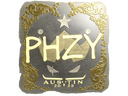 Sticker | phzy (Gold) | Austin 2025