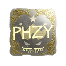 Sticker | phzy (Gold) | Austin 2025
