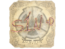 Sticker | s1n | Austin 2025