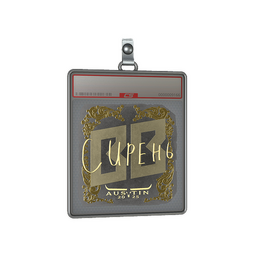 Sticker Slab | S1ren (Gold) | Austin 2025