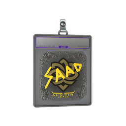 Sticker Slab | saadzin (Foil) | Austin 2025