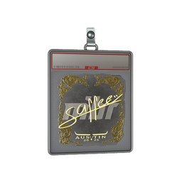 Sticker Slab | saffee (Gold) | Austin 2025
