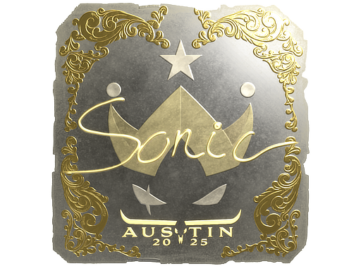 Sticker | Sonic (Gold) | Austin 2025