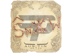 Sticker | snow | Austin 2025
